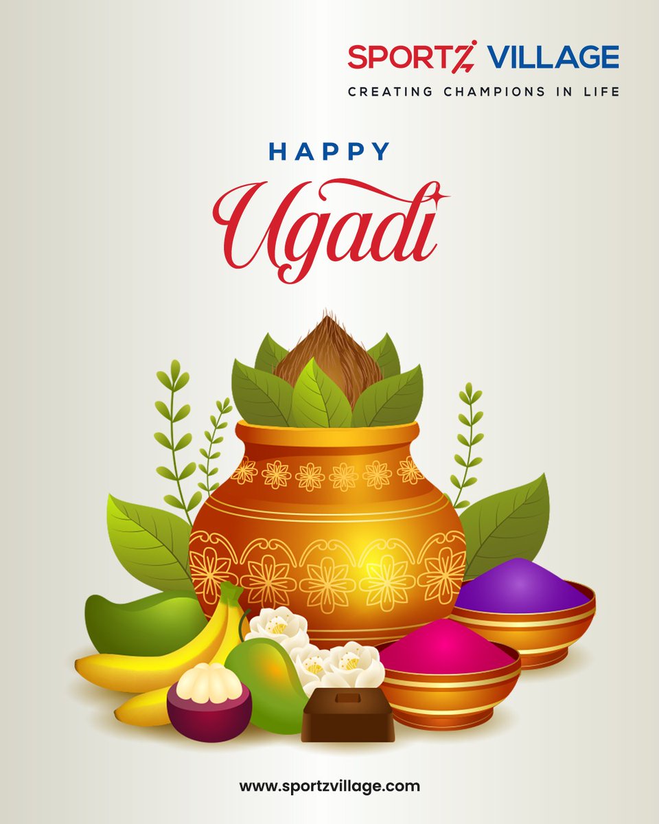 Sportz Village (@sportzvillage) on Twitter photo This Ugadi, let’s embrace new beginnings with energy, enthusiasm, and a commitment to a healthier future! May the spirit of the festival inspire us to stay active, chase our goals, and celebrate every victory—big or small.
<a href="/SportzVillage/">Sportz Village</a> wishes you a happy and prosperous Ugadi! This Ugadi, let’s embrace new beginnings with energy, enthusiasm, and a commitment to a healthier future! May the spirit of the festival inspire us to stay active, chase our goals, and celebrate every victory—big or small.
<a href="/SportzVillage/">Sportz Village</a> wishes you a happy and prosperous Ugadi!
