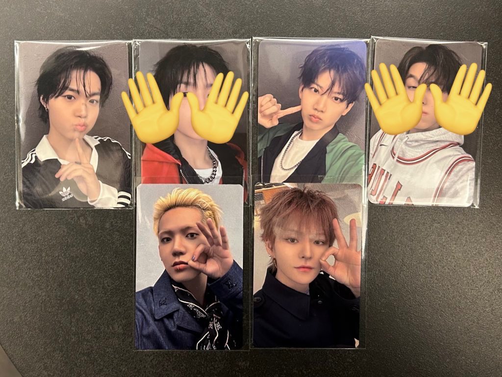 __hmhm20_'s tweet photo. TREASURE PLEASURE 特典トレカ 交換 yellow オフライン ラキドロ musicart benefit popup

【譲】ヒョンソク、ジフン、ヨシ、ジュンギュ、ジェヒョク、アサヒ、ドヨン、ハルト、ジョンウ、ジョンファン

【求】アサヒ🤖(👑＞💖)

◎郵送希望📮
◎同異種可(ファンコンも求)

お気軽にお声がけください！ https://t.co/BrEQzkwqyV