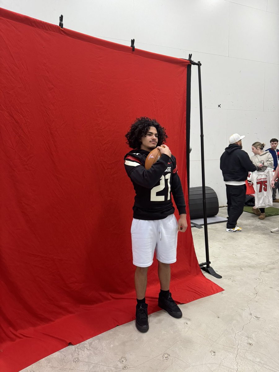 Had a good time and <a href="/Carthage_FB/">Carthage Football</a> enjoyed learning about the program appreciate the invite from <a href="/CoachKruse62/">Rob Kruse</a> nice meeting coach  <a href="/OrryHellenbrand/">Orry Hellenbrand</a>