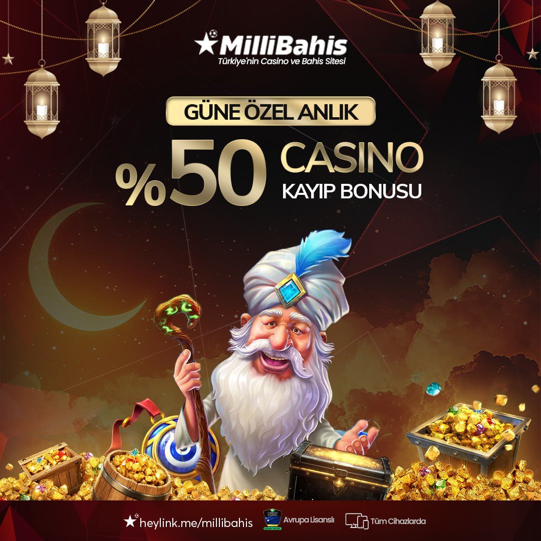 🌙 Güne Özel Anlık! %50 İkinci Şans Bonusu ile Oyuna Devam! 

⬆️Oyun Bitmedi, Şansın Hâlâ Devam Ediyor! 

✨#MilliBahis İle Kayıpları Avantaja Çevir, İkinci Şansını Kullan! 

⛓️t2m.io/millibahis