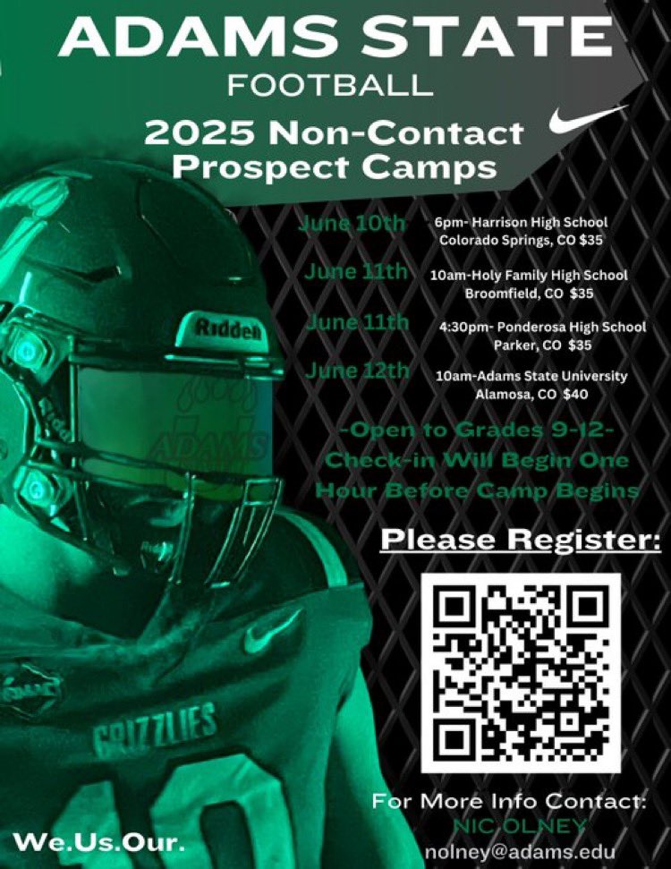 Thanks <a href="/coacholney/">Coach Nic Olney</a> for the camp invite this summer. Can’t wait to compete. 

<a href="/zachwilsonvalor/">Zach Wilson</a> <a href="/ValorAthletics/">Valor Christian Athletics</a>