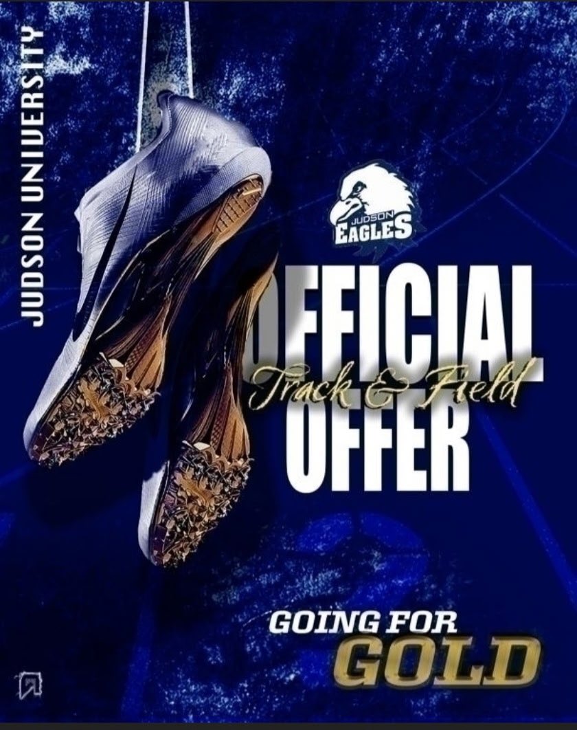 Rmonii11's tweet photo. Blessed to receive an official track and field offer from Judson University!! #GoEagles https://t.co/GhKVJmtB6H