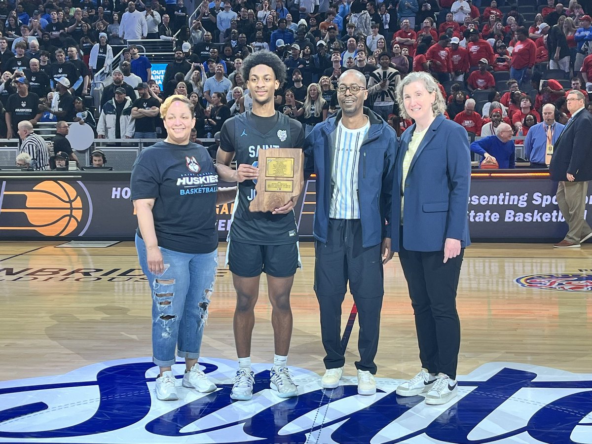IHSAA (@ihsaa1) on Twitter photo Congratulations to Brashaun Woods of Saint Joseph High School, the recipient of this yearโs Arthur L. Trester Mental Attitude Award for Class 3A Boys Basketball! ๐๐
Our thanks to presenting partner, the Indiana Pacers and Indiana Fever!
<a href="/Pacers/">Indiana Pacers</a> <a href="/IndianaFever/">Indiana Fever</a>
<a href="/SaintJoeSports/">Saint Joseph High School Athletics</a> Congratulations to Brashaun Woods of Saint Joseph High School, the recipient of this yearโs Arthur L. Trester Mental Attitude Award for Class 3A Boys Basketball! ๐๐
Our thanks to presenting partner, the Indiana Pacers and Indiana Fever!
<a href="/Pacers/">Indiana Pacers</a> <a href="/IndianaFever/">Indiana Fever</a>
<a href="/SaintJoeSports/">Saint Joseph High School Athletics</a>