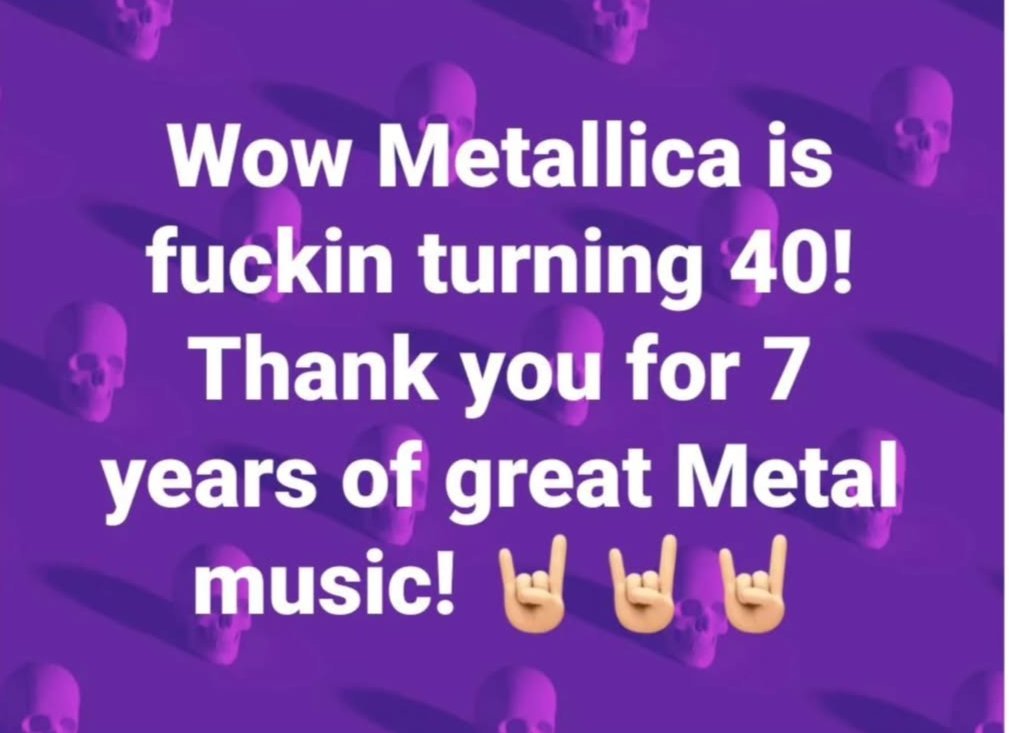 vasego1's tweet image. What a great band Metallica is 

#ThingsIWillNeverForget