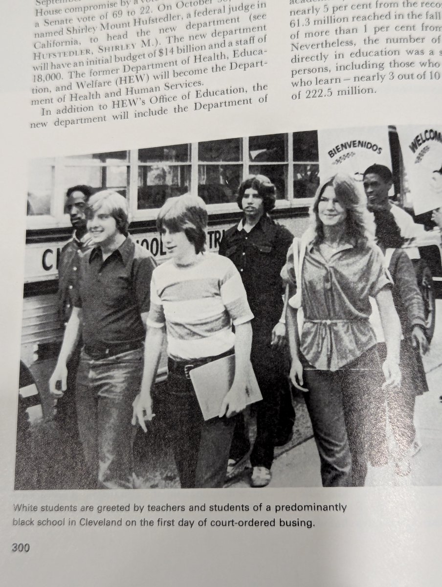 Photo 1979. ADL &amp; various Judges pushed this. Odd thing is all schools in Israel are segregated.