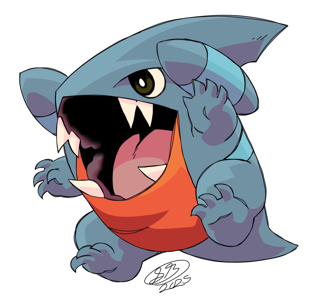 Yotakuboi's tweet image. First art on my new phone! A lil Gible!