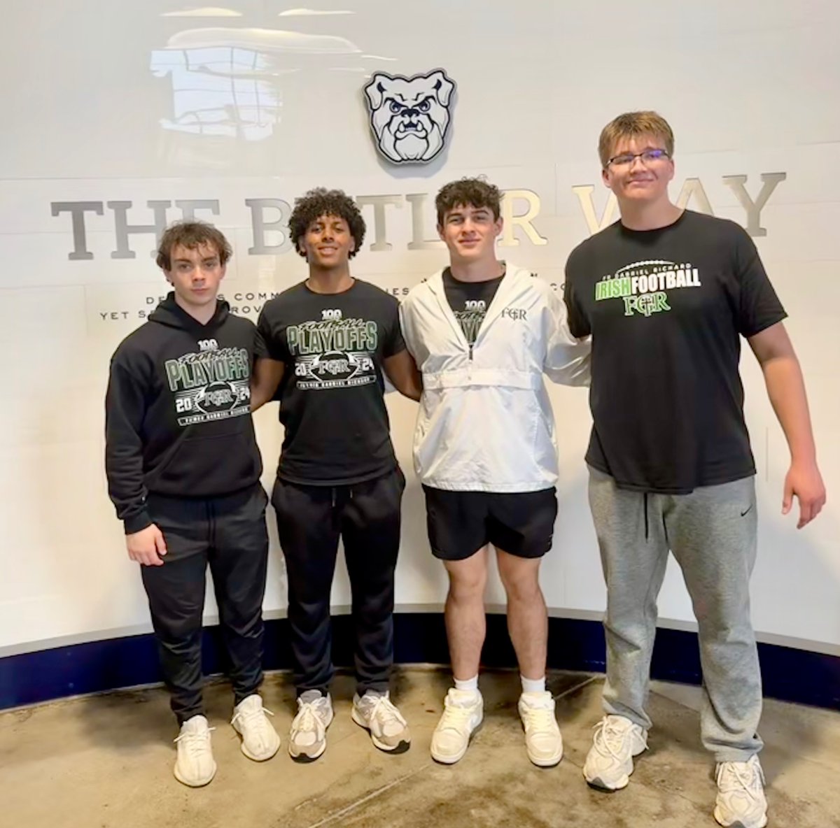 Matthew (@matthewhoban24) on Twitter photo Had an awesome time <a href="/ButlerUFootball/">Butler Football</a> today. It was great to watch practice and see the team and coaches in action. Enjoyed touring the facilities. Grateful for the experience. Look forward to being back. Thank you! <a href="/CoachBelfiori/">JORDAN BELFIORI</a> <a href="/coachklynch/">Kevin Lynch</a>
<a href="/Coach__Robinson/">Jon Robinson</a> <a href="/FGR_Football/">FGR Football</a> Had an awesome time <a href="/ButlerUFootball/">Butler Football</a> today. It was great to watch practice and see the team and coaches in action. Enjoyed touring the facilities. Grateful for the experience. Look forward to being back. Thank you! <a href="/CoachBelfiori/">JORDAN BELFIORI</a> <a href="/coachklynch/">Kevin Lynch</a>
<a href="/Coach__Robinson/">Jon Robinson</a> <a href="/FGR_Football/">FGR Football</a>