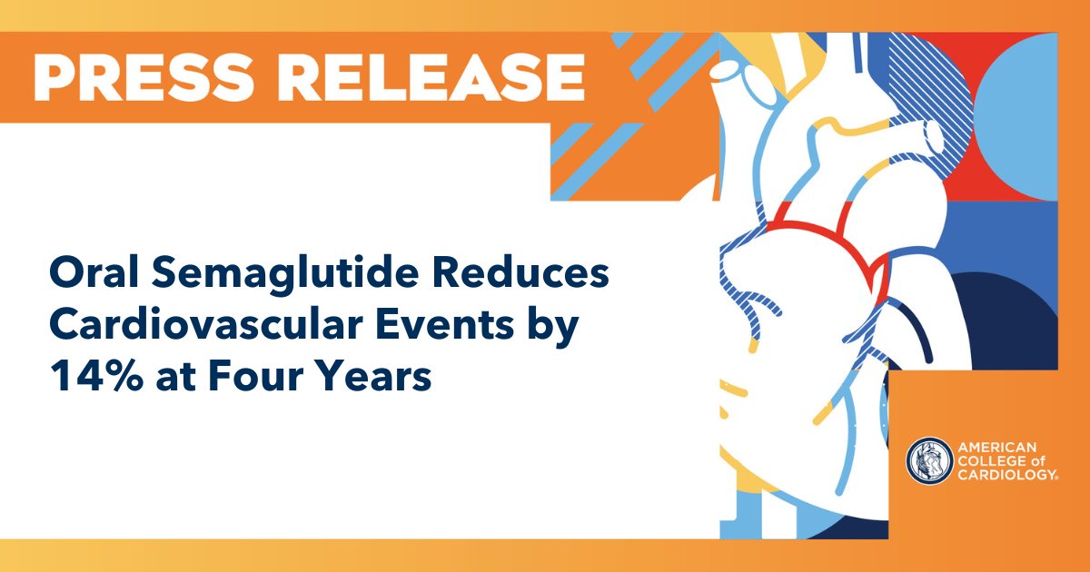 ACCmediacenter's tweet image. Oral #semaglutide first and only GLP-1 to reduce major cardiovascular events in Type 2 #diabetes patients with heart &amp;amp; kidney disease, offering clinical benefits in tablet form for those reluctant to injectables. 💊 #ACC25 bit.ly/4iKftAh