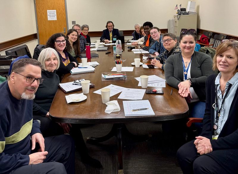 The elected Board of Library Trustees held a retreat at the main Framingham Library on Saturday, March 22 with Attorney Joseph E. Mullaney III. 

Also in attendance was Library Director Dawn Dellasanta and Assistant Director Jill Walker.