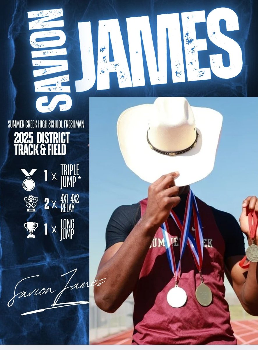 Congratulations, <a href="/SavionJames2028/">Savion James '28</a>. Great track and field season!! Always a 🏆 We ❤️  you!! #ScholarAthlete