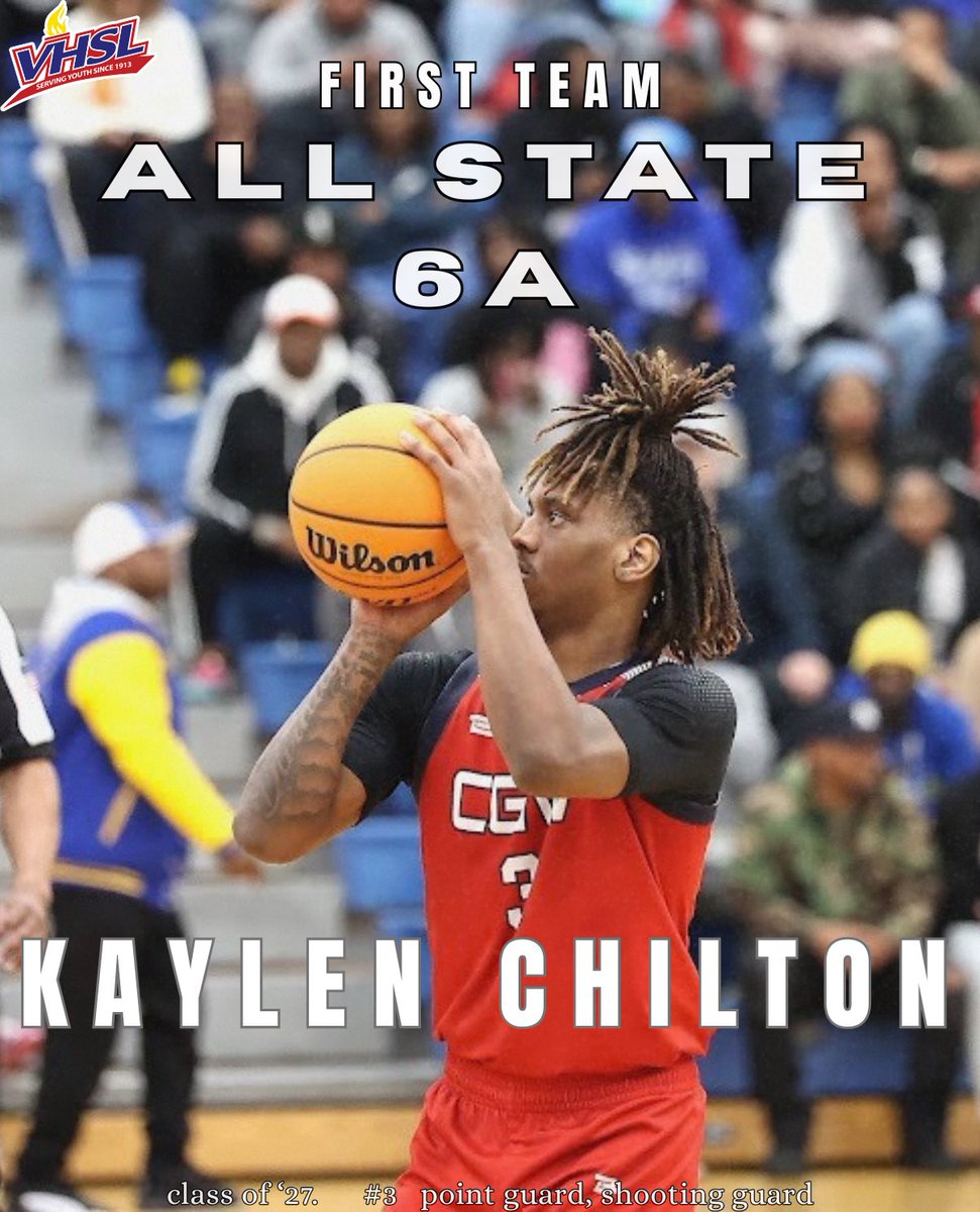 Officially!  Congrats to our 2 VHSL Class 6 1st Team All Staters!

‘25, G/F,  Noah Limbago
&amp; ‘27, G, Kaylen Chilton

So deserving!
