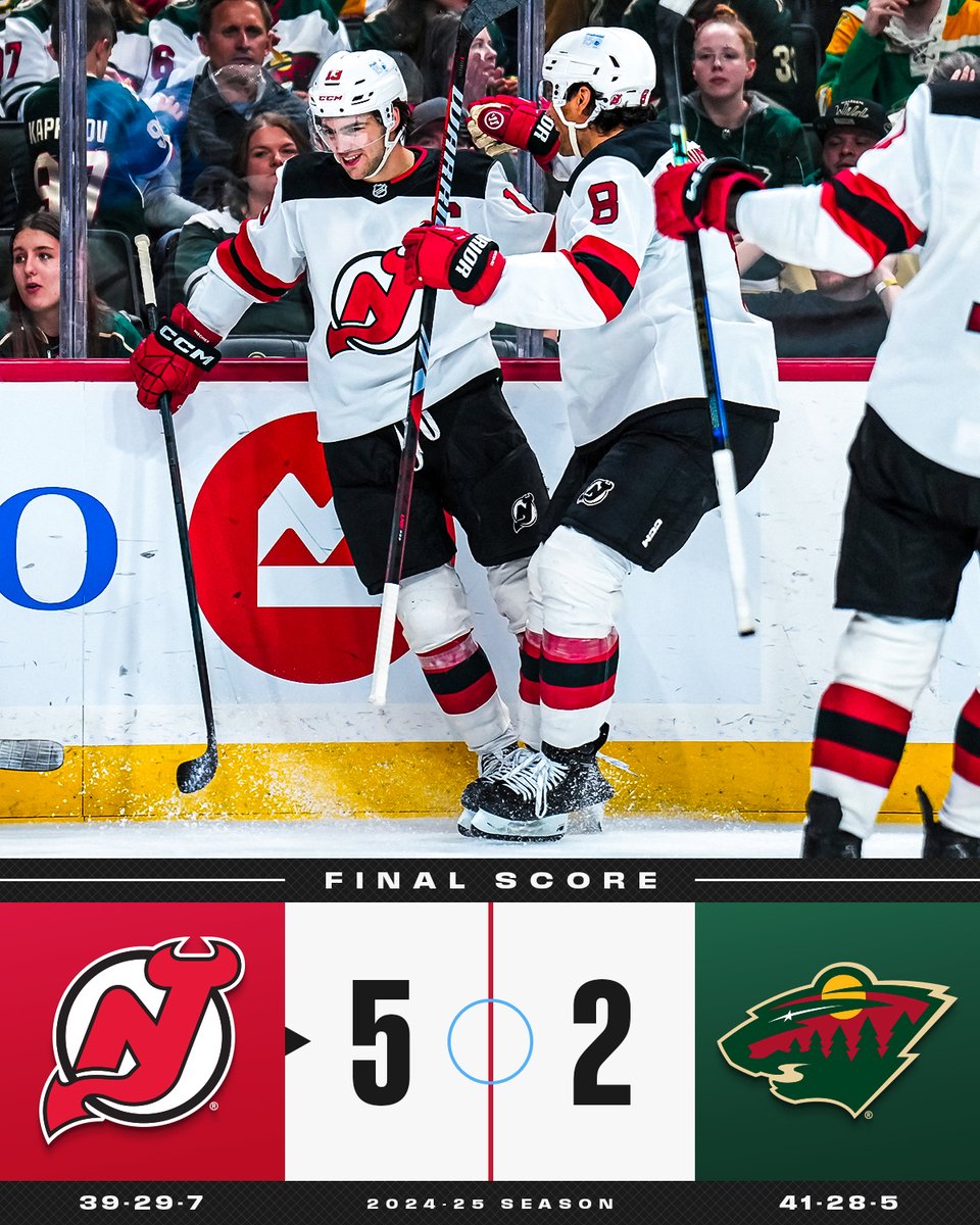 NHL's tweet photo. Nico Hischier propels the @NJDevils to victory! 💥 https://t.co/S2zLKIam0f