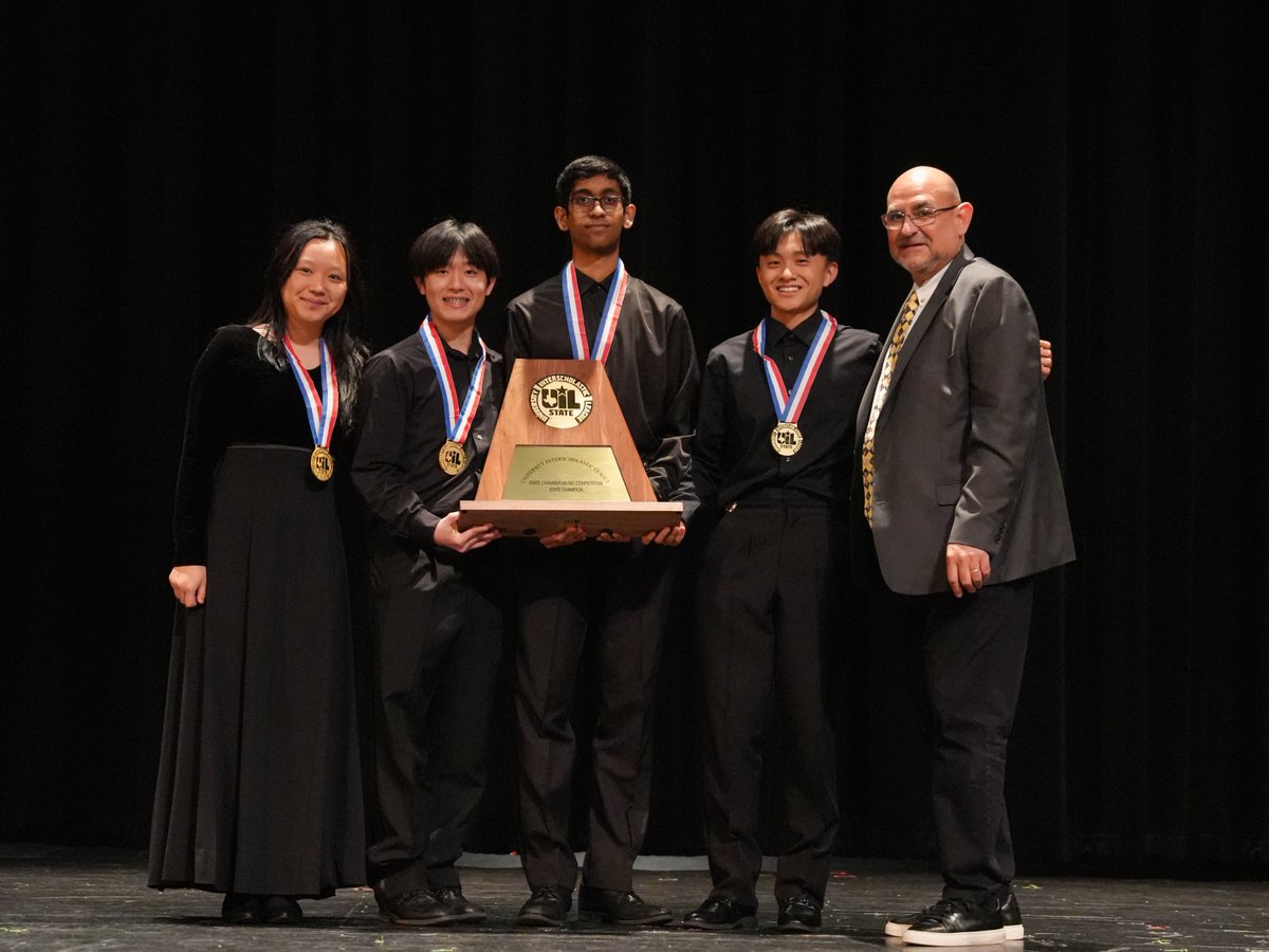 Congrats to the Horizon Quartet ensemble of Katy Tompkins HS, the 2024-2025 #UILState Instrumental Chamber Music, Strings Division State Champions! 🏆

🥈 Ascension String Quartet (Katy Jordan)
🥉 Excelsia Piano Quintet (Katy Jordan)

Final Results ➡️ bit.ly/3FL1tYC