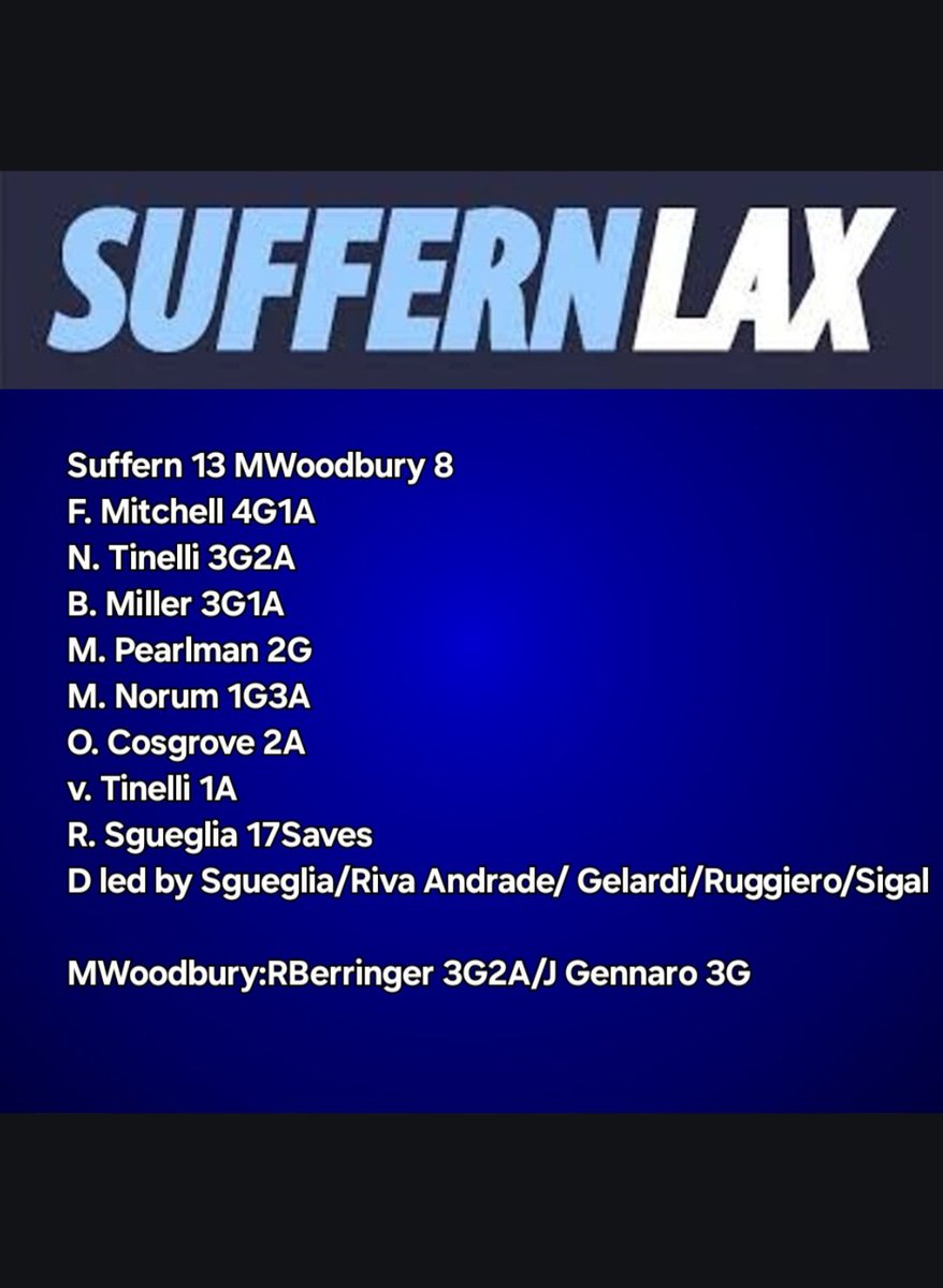 Suffern Lacrosse (@suffernyouthlax) on Twitter photo 