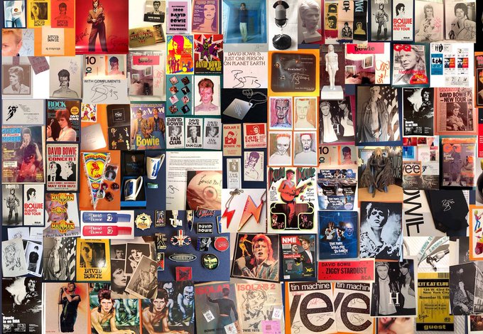 ⚡A Montage of some of my David Bowie Memorabilia  #BowieForever