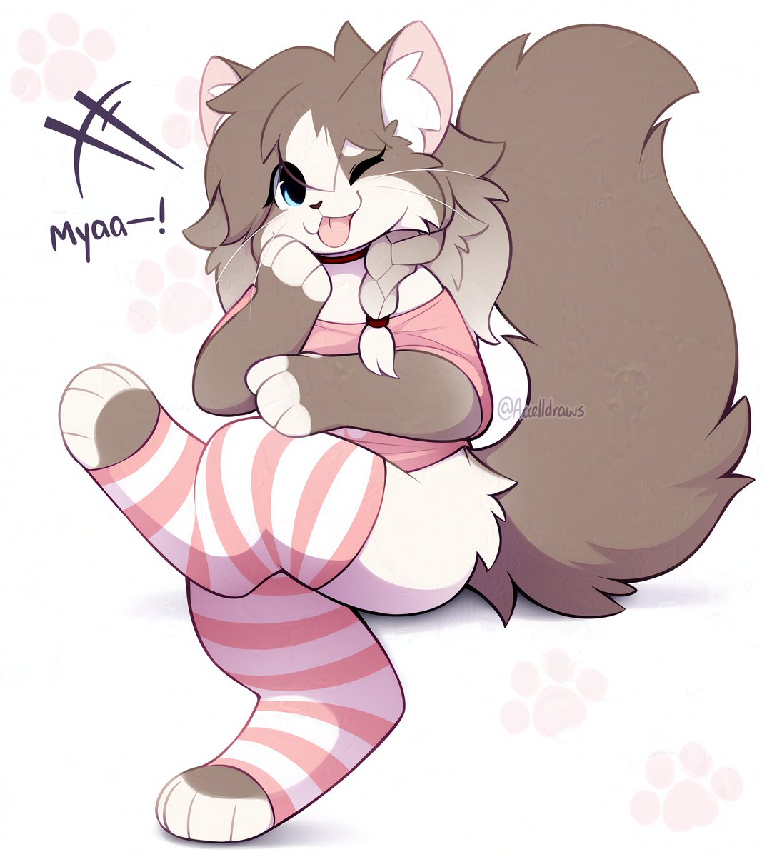 accelldraws's tweet photo. a smug fluffy Miya kitty! 🐱✨
she is very good at meow.... https://t.co/yFpiJlVhtY
