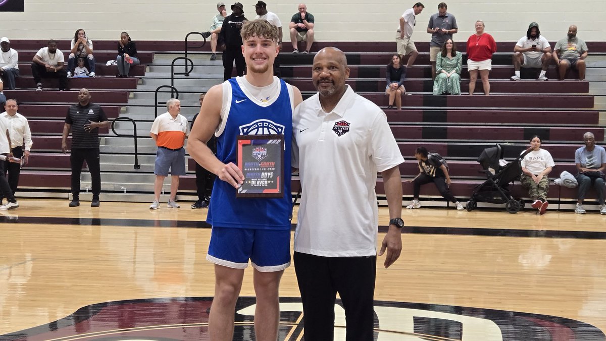 Lou Bezjak (@louatthestate) on Twitter photo MVPs of <a href="/SCBCA/">South Carolina Basketball Coaches Association</a> North-South Boys All-Star Game
North: Brock Cherry of <a href="/WrenBball/">Wren HS Boys Basketball</a> 15 pts
South: Shannon Davis of <a href="/CrestwoodBall96/">Crestwood Knights Basketball</a> 15 pts MVPs of <a href="/SCBCA/">South Carolina Basketball Coaches Association</a> North-South Boys All-Star Game
North: Brock Cherry of <a href="/WrenBball/">Wren HS Boys Basketball</a> 15 pts
South: Shannon Davis of <a href="/CrestwoodBall96/">Crestwood Knights Basketball</a> 15 pts