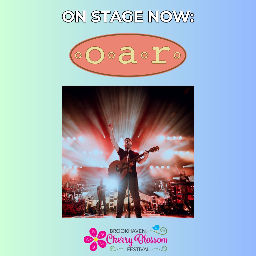 ON STAGE NOW: O.A.R. 🌸

Jam out with <a href="/ofarevolution/">O.A.R.</a>, they're on stage now as the #BrookCherryFest Day headliner! 🎸