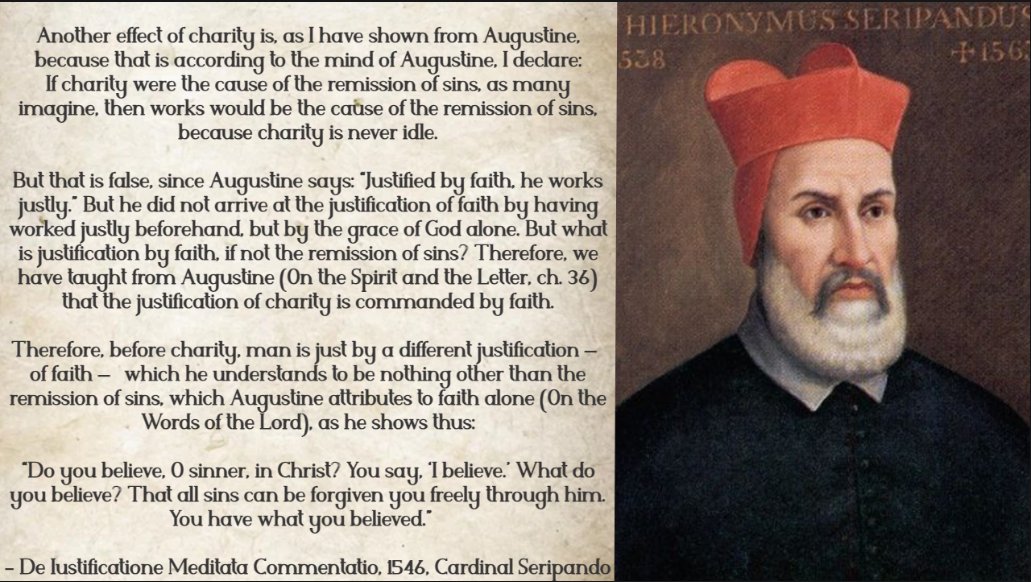 potamopotos's tweet image. Finished a rough draft of a translation of saintly Cardinal Seripando&apos;s tract on justification given and defended by him at the Council of Trent. 

What a glorious event, that even in the Tridentine halls God did not withdraw his live saving gospel. 

Amazing! ⬇️ ‼️