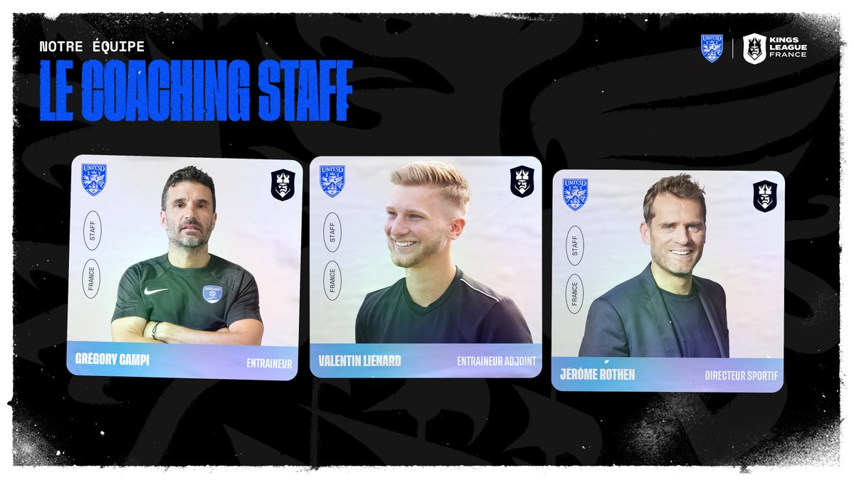 Unit3dKL's tweet photo. Voici notre staff pour cette saison de Kings League https://t.co/TmYfBlJL1p