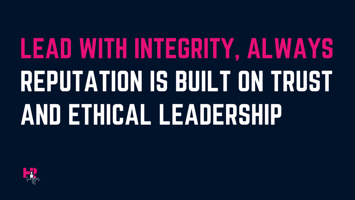 Trust is the foundation of leadership. Without integrity, nothing else matters. 🔑 #LeadershipMatters #HR #HRSwagger