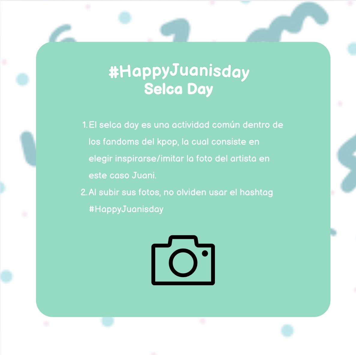 🧸| Semana cumpleañera 

Queremos ver a todas con sus fotos imitando a Juani, recuerden usar el #HappyJuanisDay y etiquetarnos estaremos dando likes y rt