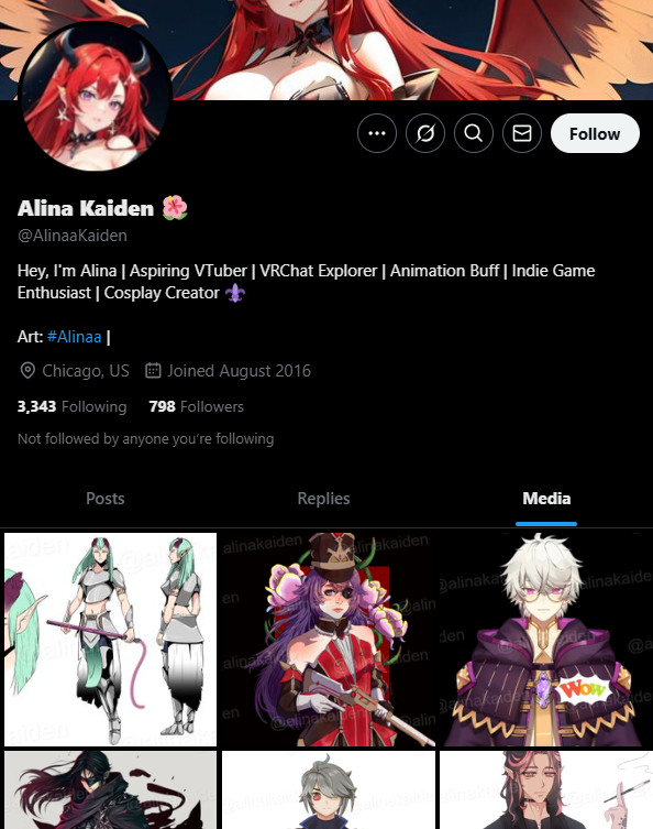 CardboardTA's tweet photo. Hi there guys!
I got approached by this individual (@AlinaaKaiden) on Discord, and after getting the felling that something was off I did some research and found out they stole some art
@bluemerry04_ . @danlliart . @duskrainz . @Dillan88180027 . @aiden_james1 . @leonie47762099 . https://t.co/dUmSdvhvnx