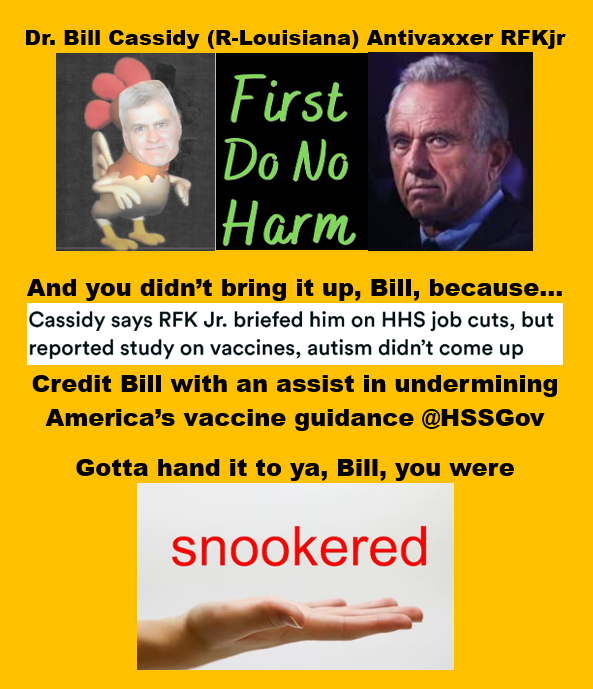 bennel62's tweet image. #Louisiana #snookered Sen. Dr. @BillCassidy abandons guiding medical principle: #Firstdonoharm (chapter 21) #hazardoustoyourhealth @RobertKennedyJr @HHSGov  paulsnewsline.blogspot.com/2025/03/louisi…