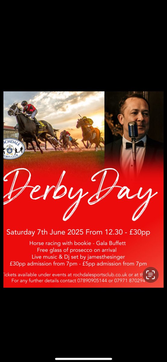 3 great events coming to the club,
Tickets available through 
rochdalesportsclub.co.uk under events 

Come on join us!!