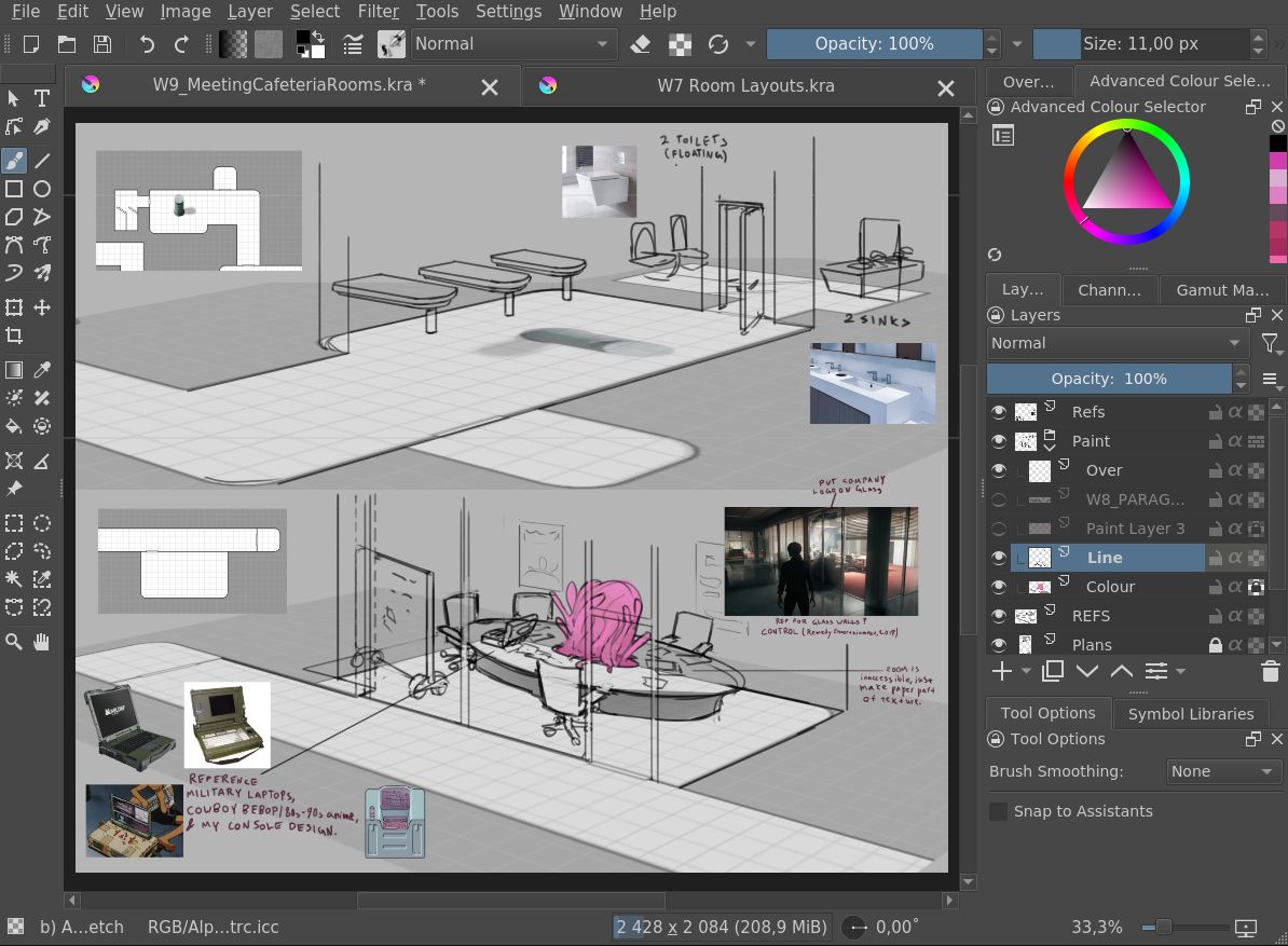 Working on some final concepts for our uni game, Piranha Solution, before easter break!
