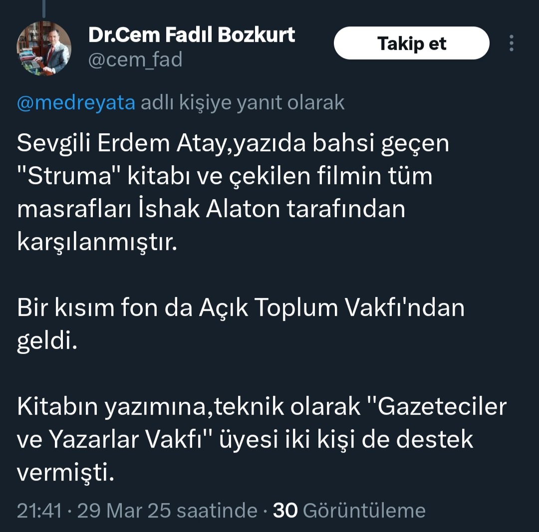 Bu tweet'ten sonra tartışma kapanmıştır.

Bahar Feyzan'ın yalanı ispatlanmıştır.

Erdem Atay, 'Aşk Yolcusu' kitabının İshak Alaton tarafından fonlanıp fonlanmadığını sordu. Bahar Feyzan reddetti. Ancak İshak Alaton'un eski ortağı Dr. Cem Fadıl Bozkurt, Bahar Feyzan'ın kitabının