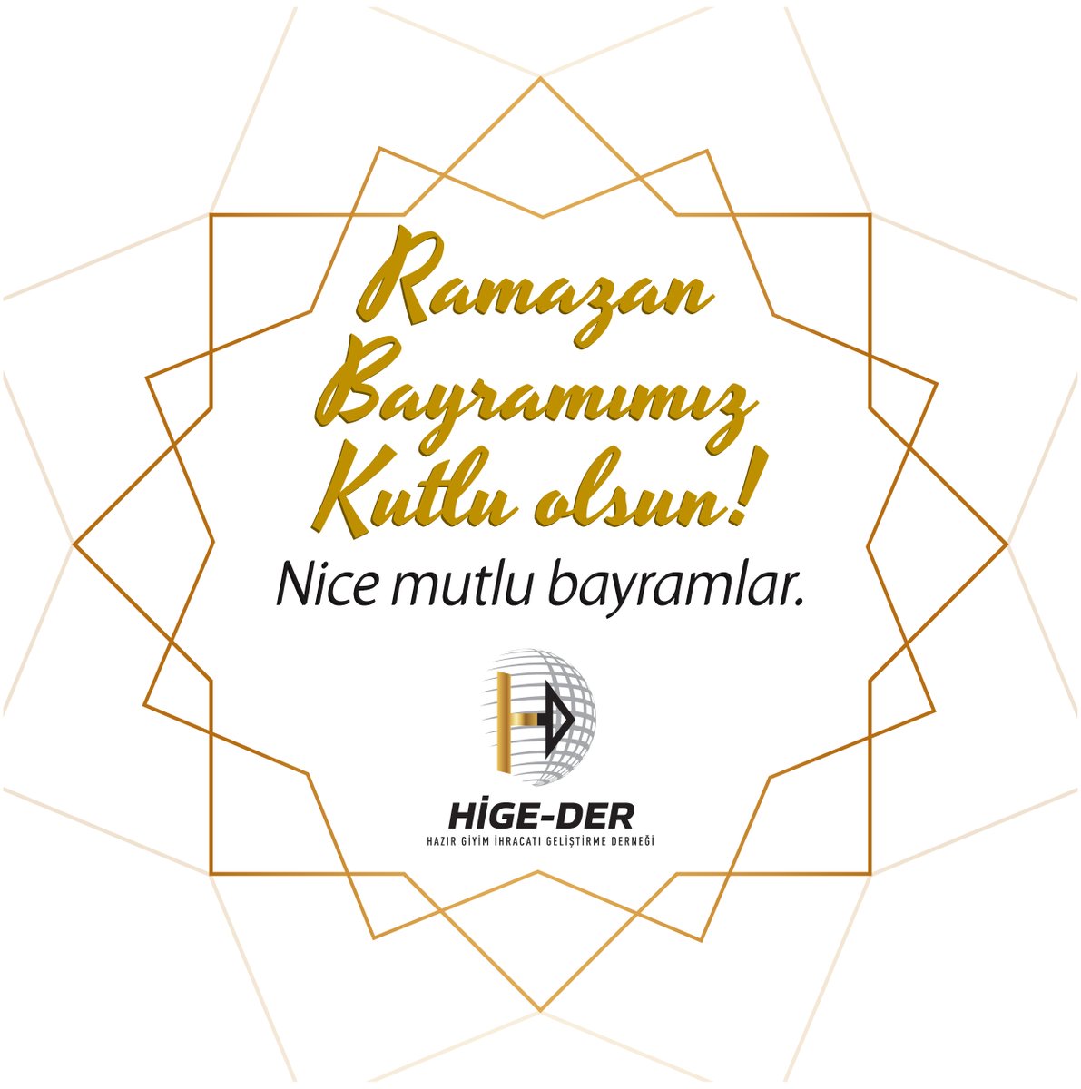 Ramazan Bayramınızı yürekten kutlar; sağlık, huzur ve mutluluk içinde sevdiklerinizle bir araya geldiğiniz, kalplerin sevgiyle dolduğu, kardeşliğimizin pekiştiği, paylaşmanın ve dayanışmanın çoğaldığı nice güzel bayramlar dilerim.

Hüseyin Öztürk
HİGE-DER YK Bşk.

#Bayram