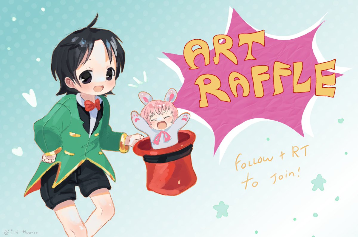 fini_hoover's tweet image. 🥳 ART RAFFLE
to join just follow and rt, deadline at april 10th!! 1° place gets a full drawing, 2° gets a simple drawing, and 3° gets a sketch!!
more info below