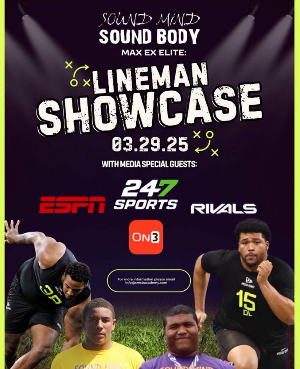 Samuel McGrath (@samuelmcgrath88) on Twitter photo I had an amazing time expressing my talents today at <a href="/smsbacademy/">SoundMind SoundBody®</a>’s Lineman Showcase!
<a href="/AllenTrieu/">Allen Trieu</a> <a href="/adamgorney/">Adam Gorney</a> <a href="/ryanobleness/">Ryan O'Bleness</a> <a href="/MarcSutherland_/">Marcus Sutherland</a> <a href="/catapultstop/">NIEL STOPCZYNSKI | CATAPULT</a> <a href="/RVille_Football/">Roseville Football</a> I had an amazing time expressing my talents today at <a href="/smsbacademy/">SoundMind SoundBody®</a>’s Lineman Showcase!
<a href="/AllenTrieu/">Allen Trieu</a> <a href="/adamgorney/">Adam Gorney</a> <a href="/ryanobleness/">Ryan O'Bleness</a> <a href="/MarcSutherland_/">Marcus Sutherland</a> <a href="/catapultstop/">NIEL STOPCZYNSKI | CATAPULT</a> <a href="/RVille_Football/">Roseville Football</a>