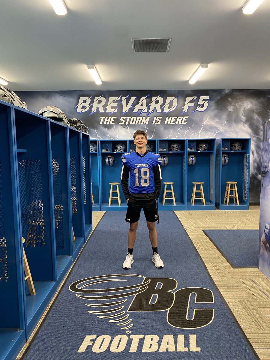 I had an amazing visit at <a href="/BrevardCollege/">Brevard College</a> today. Thank you <a href="/CoachCraw55/">Brandon Crawford</a> for the invite and showing me the campus. 

<a href="/Matttur/">Matt Turner</a> <a href="/COACH_ESPI/">Gil Espinoza</a> <a href="/EastHall_FB/">East Hall Vikings Football</a> <a href="/CoachJimboHale/">Jimbo Hale</a> <a href="/CoachJoeyRider1/">joey rider</a> <a href="/EHViking_S_C/">East Hall S&C</a> <a href="/ZDysert0530/">Zac Dysert</a> <a href="/TornadoFball/">Brevard College FB</a>