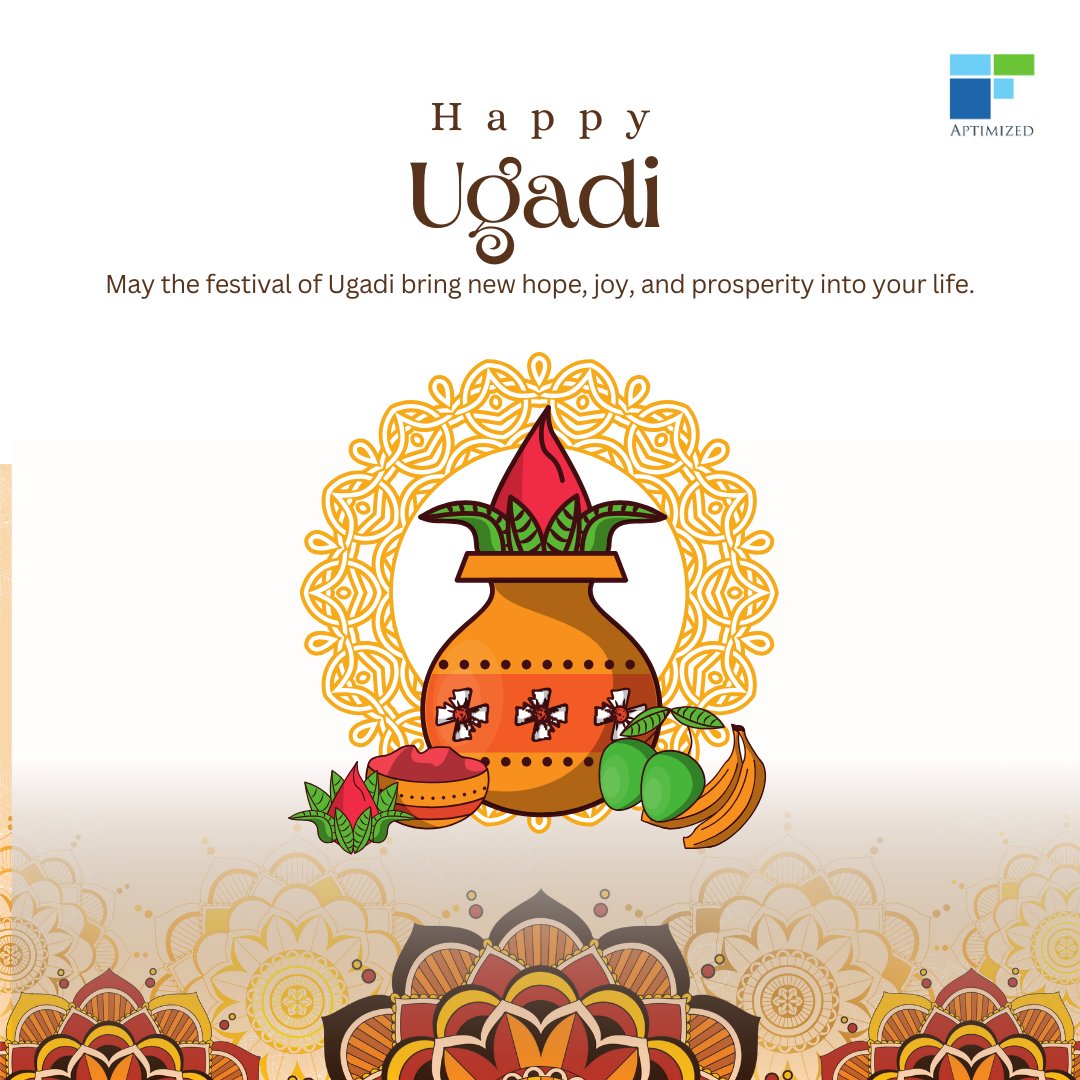 aptimized's tweet image. 🌸 Wishing You a Prosperous Ugadi from Aptimized! 🌸

As we welcome the new year, we wish you growth, success, and endless opportunities. May this festive season bring prosperity, happiness, and innovation to all!

Happy Ugadi! 🌿✨

#Ugadi2025 #NewBeginnings #Aptimized