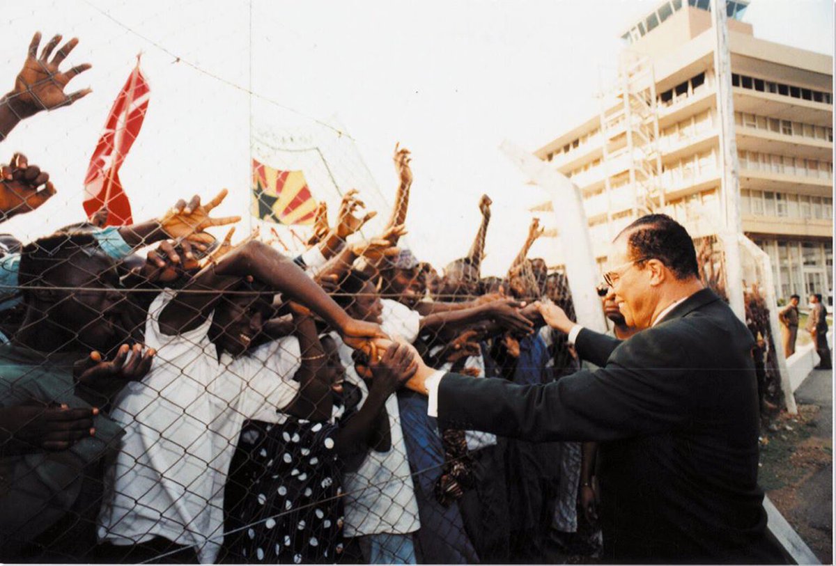 OfficialNOI's tweet photo. A glimpse into Farrakhan’s global stature

Over the course of his seven decades of delivering the truth, warning, and guidance to the nations as the National Representative of the Most Honorable Elijah Muhammad, The Honorable Minister @LouisFarrakhan has embarked on peace missions, World Friendship Tours, and significant travels near and far. He delivered The Teachings to the Caribbean, Central and South America, Africa, the Middle East, Europe, Euro-Asia, and the Asia-Pacific.

The Minister has described his mission as universal in scope which includes reaching the whole human family. To say Minister Farrakhan is respected, honored, and loved globally is not an overstatement. His impact on the world stage is indicative of his personal integrity, character, and credibility. His actions have proved he is a rightly motivated, unbought, unbossed fighter for justice who works for goodness sake, and the sake of his Lord.

Read more https://t.co/kIOmTorNaD

#Farrakhan