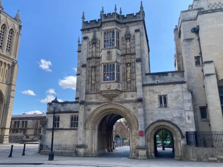 The Great Gatehouse on College Green was once the gatehouse to St Augustine’s Abbey - a precursor to Bristol Cathedral, founded in 1140.
The tower was added around 1500 but the lower section is from 1170 - making it among the oldest man made structures still standing in Bristol.