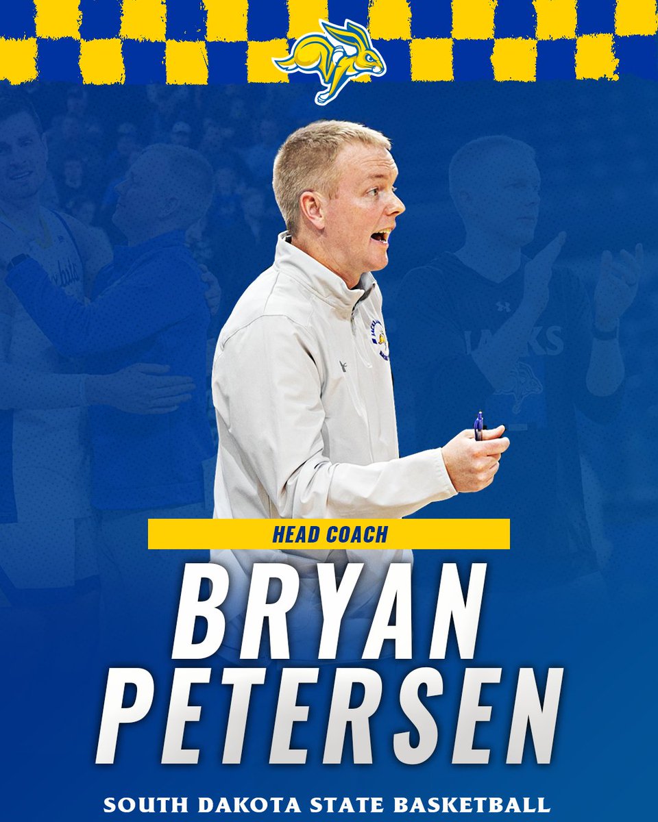 Jackrabbit Menβs Basketball (@gojacksmbb) on Twitter photo Got our head coach!
We're excited to announce <a href="/bpetersen22/">Bryan Petersen</a> as the next leader of the Jackrabbit men's basketball program. #GoJacks π°
π gojacks.co/BryanPetersen Got our head coach!
We're excited to announce <a href="/bpetersen22/">Bryan Petersen</a> as the next leader of the Jackrabbit men's basketball program. #GoJacks π°
π gojacks.co/BryanPetersen