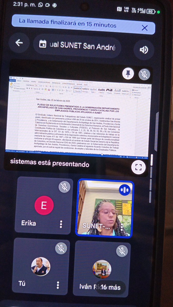 SU SINDICATO ESTATAL <a href="/sunetcolofc/">@SunetColOfc</a> a esta hora afiliad@s <a href="/GobernacionSai/">GobernacionSAI</a> aprobando pliego 2025 <a href="/ZIMENAJOSEFINA/">ZIMENA</a> <a href="/MintrabajoCol/">MinTrabajo</a> <a href="/AntonioSanguino/">Antonio Sanguino</a> <a href="/DefensoriaCol/">Defensoría del Pueblo</a> <a href="/ENSColombia/">ENSColombia</a> <a href="/AFLCIO/">AFL-CIO ✊</a> <a href="/PSIglobalunion/">Public Services International @psiglobalunion.bsky</a> <a href="/Iriroro/">Iván R. Rodríguez</a> <a href="/SunetTulua/">Sunet Tulua</a> <a href="/rogersang/">Roger A Sanguino</a>
