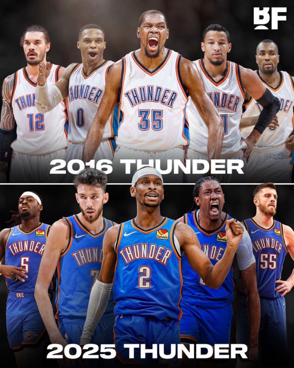 casualtakeking's tweet photo. Which OKC Thunder team wins in a 7 games series? https://t.co/oBWwiKWDwu