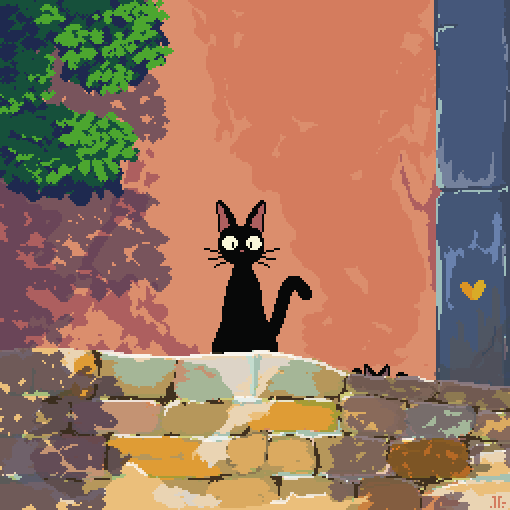 Art I made from studio ghibli in my style without needing AI ✨