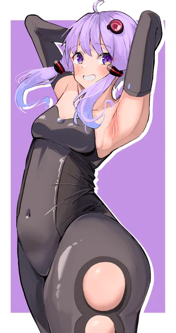 VOCALOID6ゆかりさんの黒インナー#結月ゆかり 