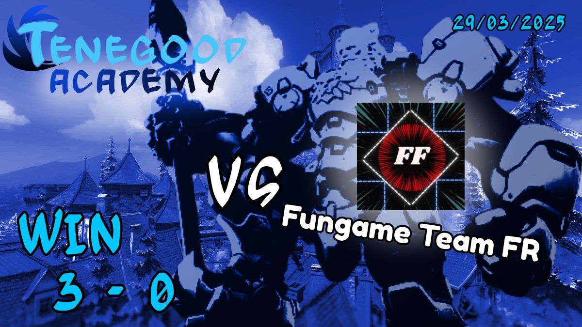 Le premier match de Tenegood Academy au #OAFO25 se conclut sur un solide 3 - 0 !
GG à Fungame Team FR
