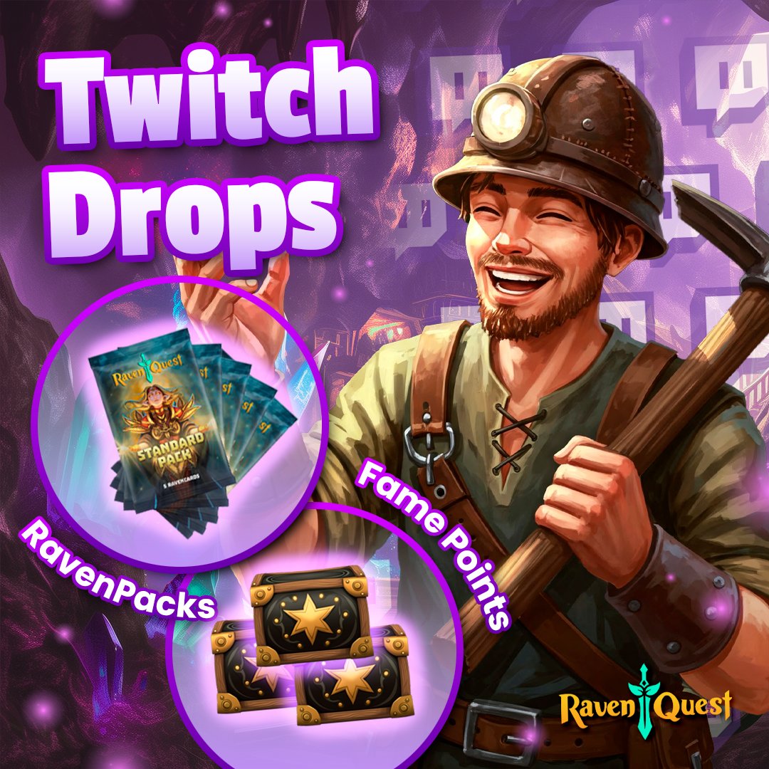 Fresh Twitch Drops! 🎮

New Fame Chests and RavenPacks ready for you to redeem!

Watch your favorite RavenQuest content creator, claim your rewards, and level up your adventure!

🔗 Link in the thread

Don't miss your chance—these drops are available for a limited time!