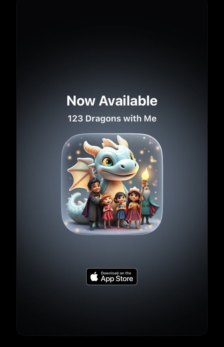 CityVybzz's tweet image. OMG! I just stumbled onto this app-the ultimate reading & math adventure for kids!
My kids loved it-fun stories, engaging games & easy learning!
Available now! - Download on the App Store
#123DragonsWithMe #MathlsFun
#KidsLearning #DragonAdventure #InteractiveLearning