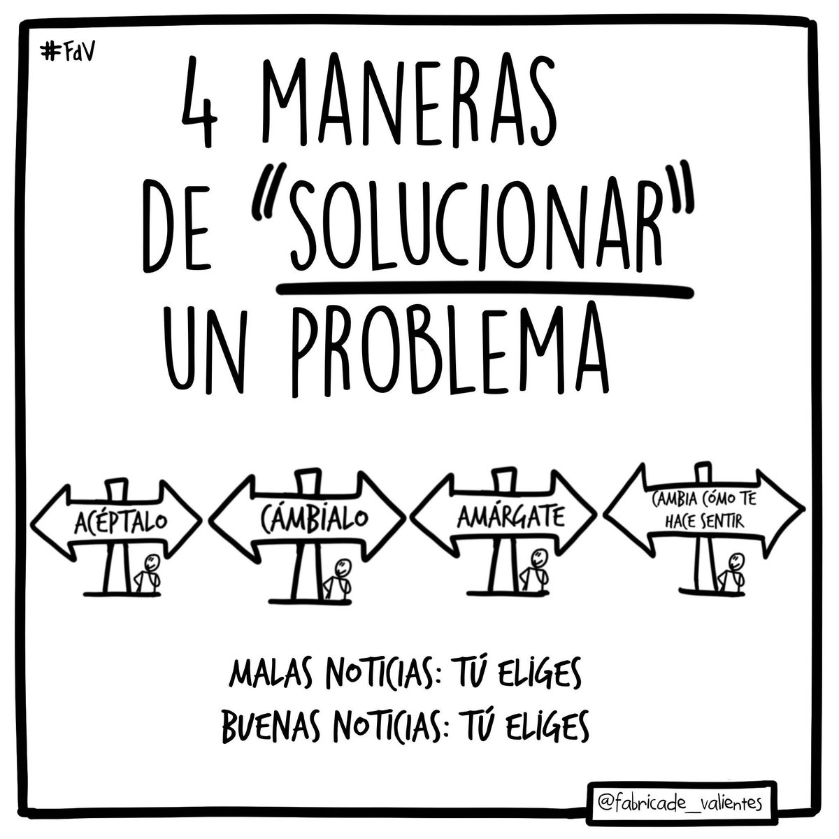 La parte más compleja de solucionar un problema, es percibir que papel activo debe tener

A veces es simplemente reconocer tu responsabilidad, que es lo que te permite actuar 

Otras entender que no puedes hacer nada y que preocuparte solo te generará frustración, dejándolo pasar