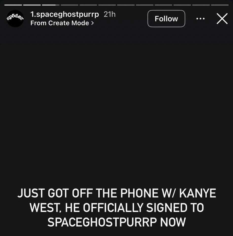 therealugs's tweet photo. Spaceghostpurrp says he’s signed Kanye West https://t.co/GfL1HIX7zt