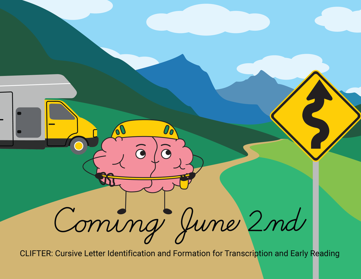 IAReading's tweet photo. We can’t wait to share our new cursive handwriting eLearning module and application with you this June! CLIFTER will include videos that provide step-by-step instruction on cursive letter formation as well as printable handouts for students to practice their cursive handwriting! https://t.co/kv9LX8LyOt