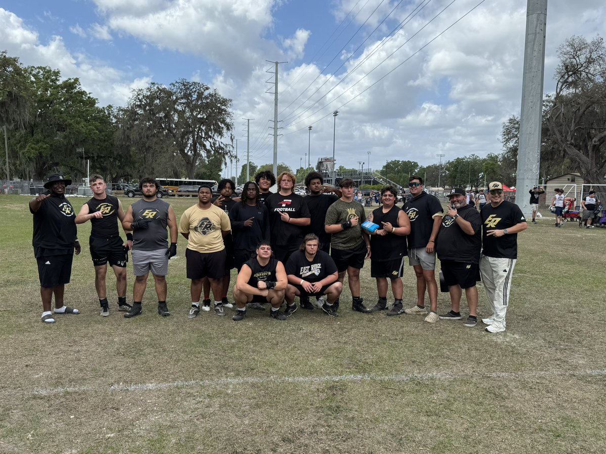 🏆🏆🏆 Congratulations to our linemen for finishing 1st today at the Battle Lines Linemen challenge 💪🏾💪🏽💪🏿🏈🏈🏈